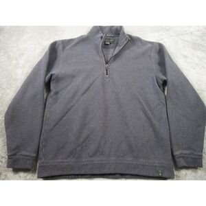 Royal Robbins Sweater Mens‎ Medium Gray 1/4 Zip Cotton Blend Outdoor